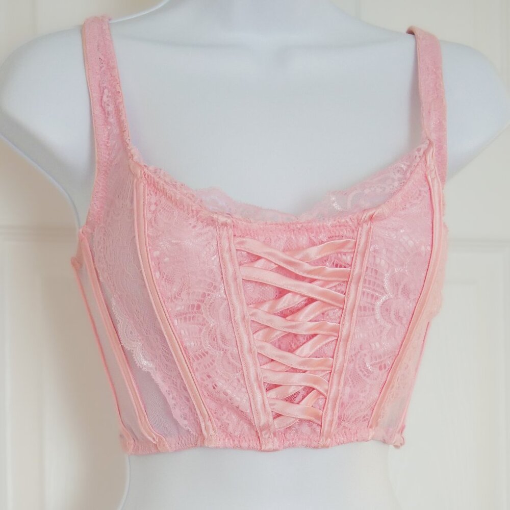 SugarThrillz Blush "Gilded Beauty" Bustier Top Size SMALL